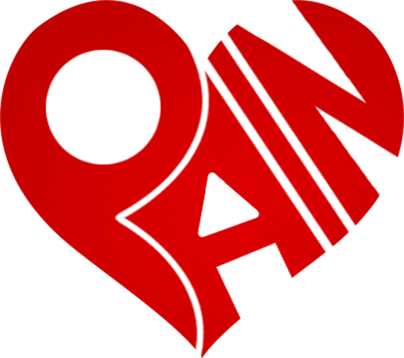 The Pain graphic: the word PAIN drawn as the shape of a heart, in flat red