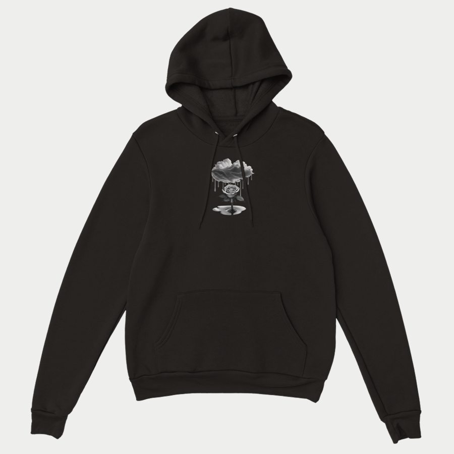 Uncolored Solo Rose Hoodie